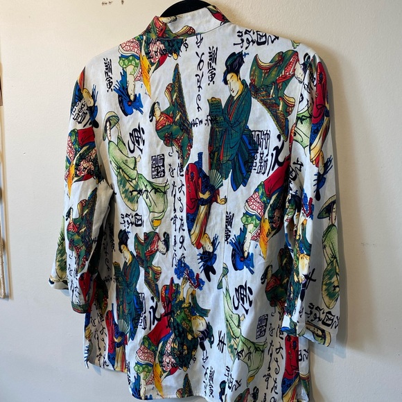 Steve barraza small graphic cotton feel button down shirt..ll - Picture 6 of 6